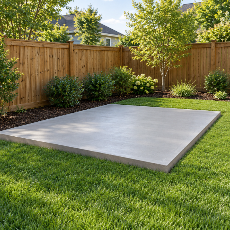 Concrete Pad Installation (Optional)